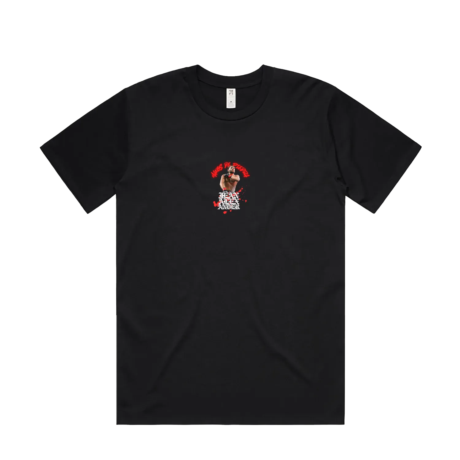 Black front flat lay