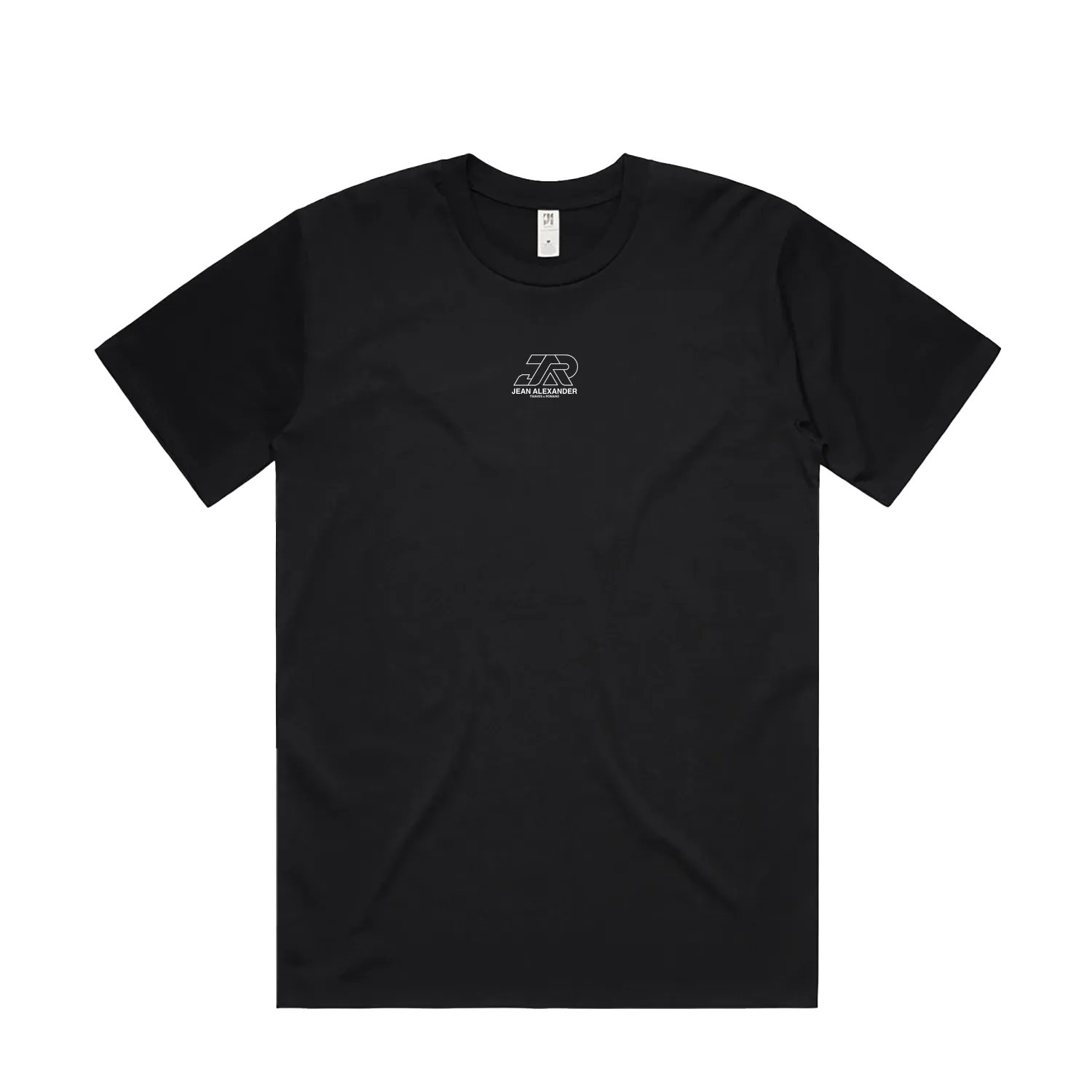 Black front flat lay