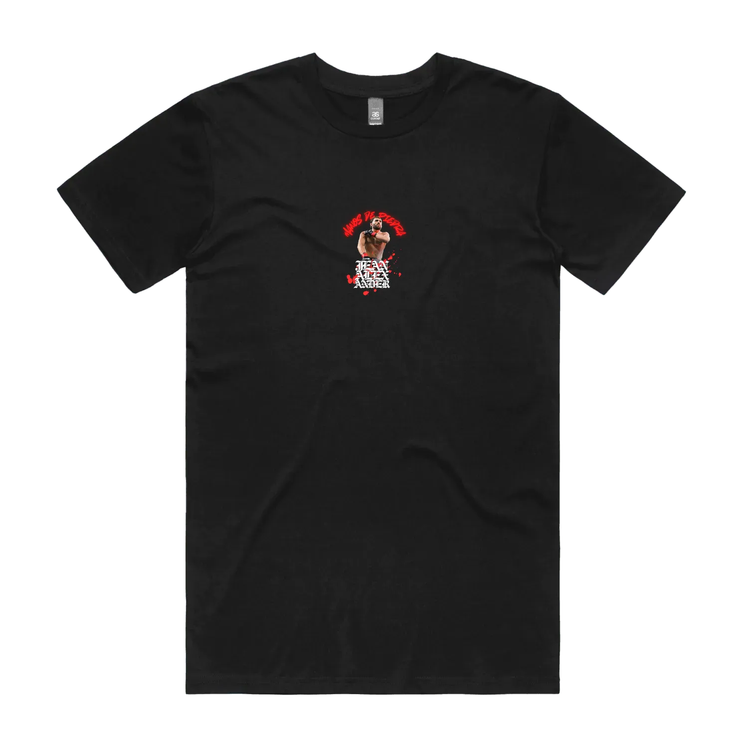 Black front flat lay