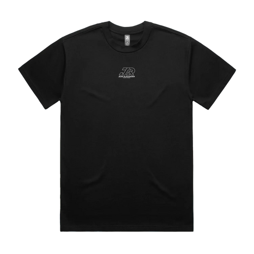 Black front flat lay